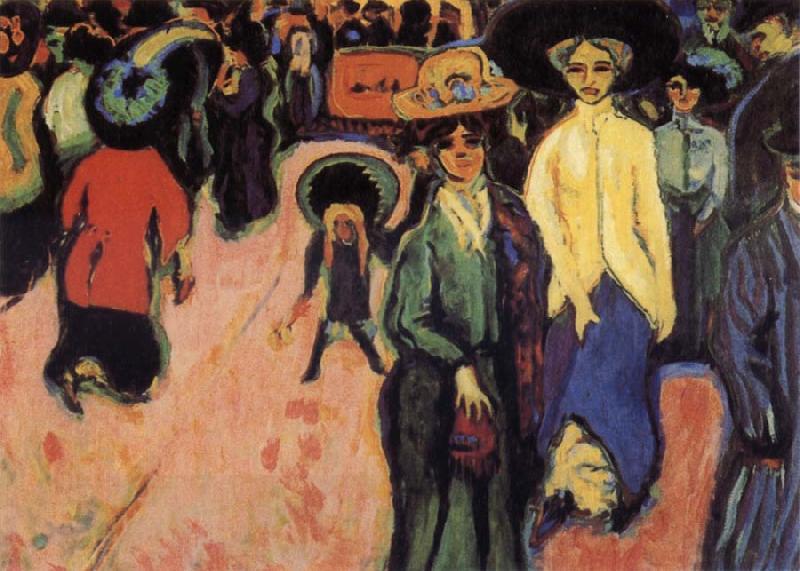 Ernst Ludwig Kirchner The Street China oil painting art